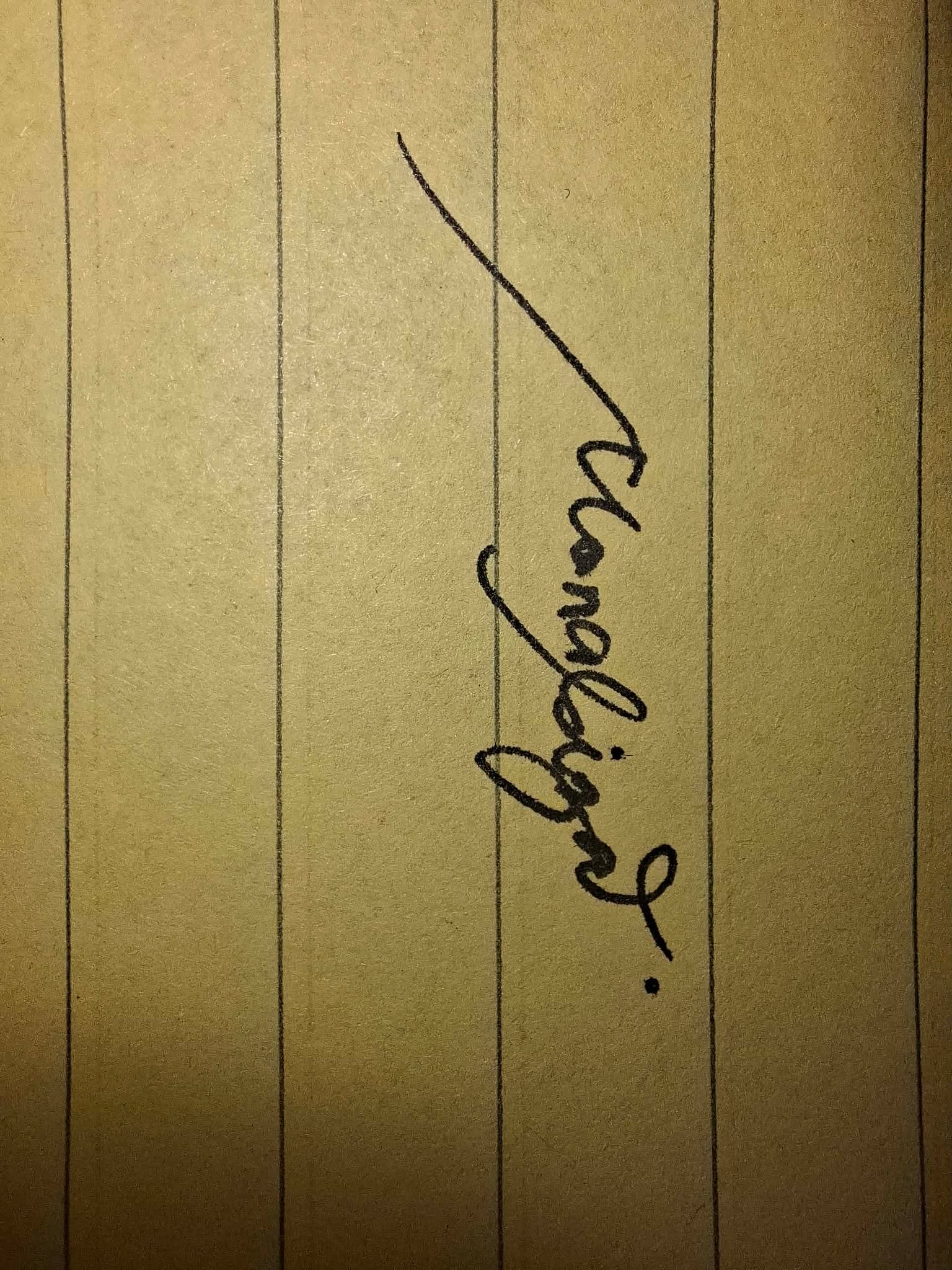 My signature